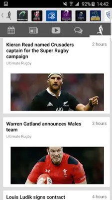 Rugby android App screenshot 4