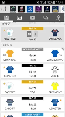 Rugby android App screenshot 7